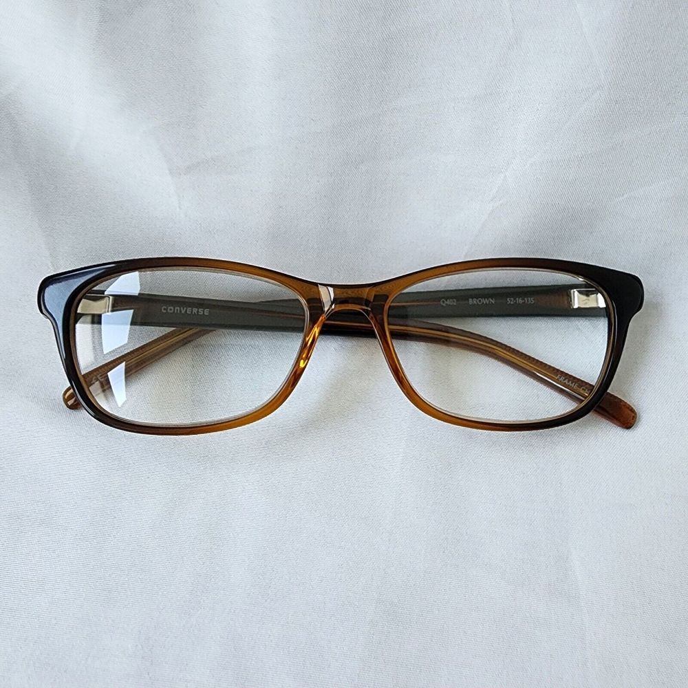 Converse Cat Eye Q402 Brown Full Rim Eye‎ Glasses Medium M 52-16-135  FRAME ONLY